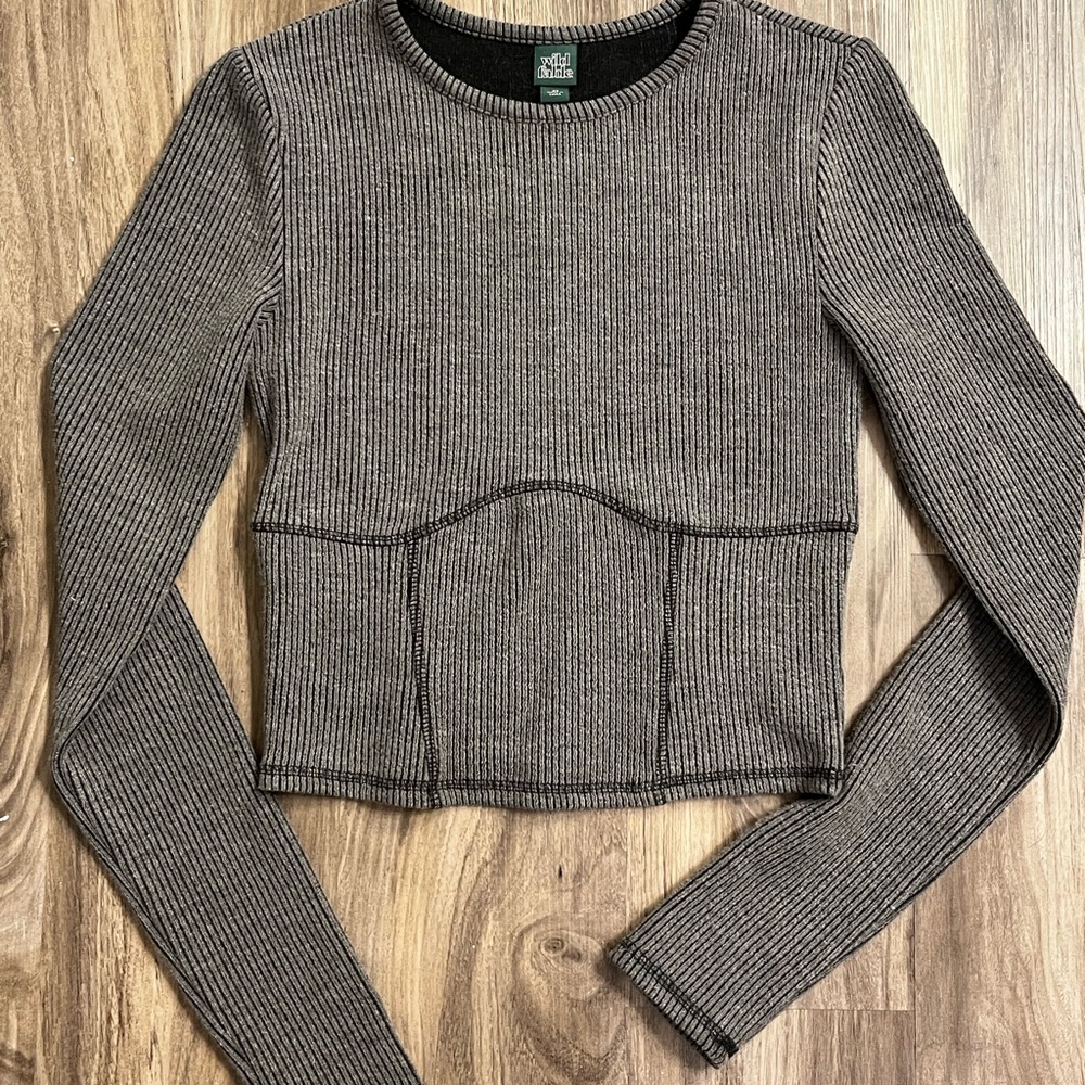 Wild Fable Cropped long sleeve thermal top
